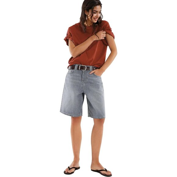 Womens Oversized Cotton T Shirt Large Casual Relax Fit Top Plus Size - Picture 5 of 5